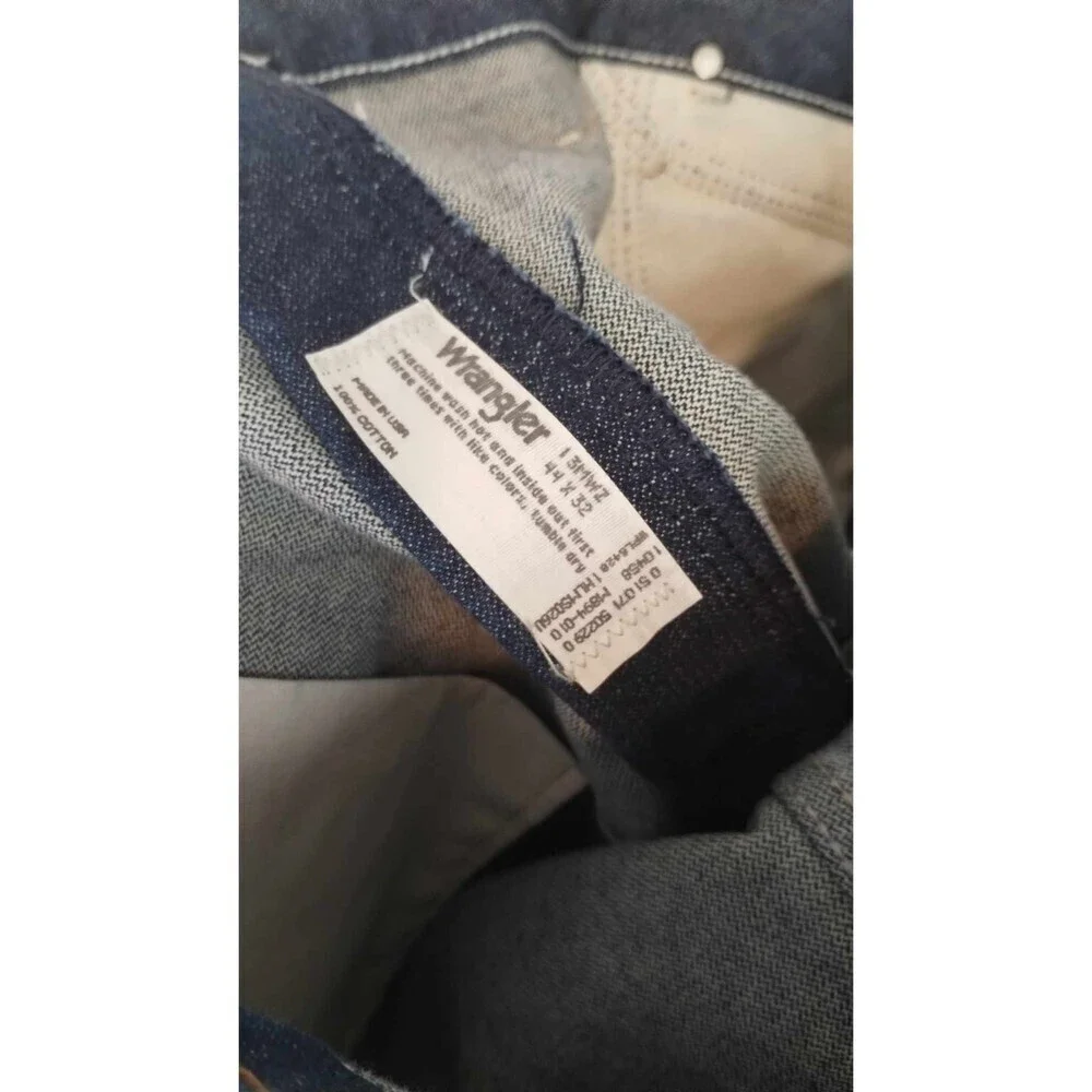 Wrangler Men's Dark Wash Straight Leg Jeans‎